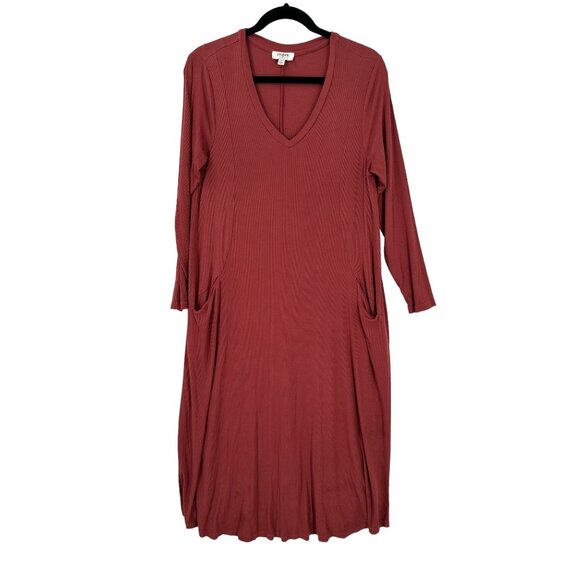 Umgee Dress Womens Size‎ Small Lagenlook Midi Flowy Knit - Picture 1 of 8